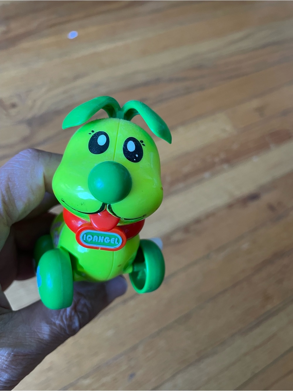 Green Pull-Along Puppy Toy - Cute Dog Figure